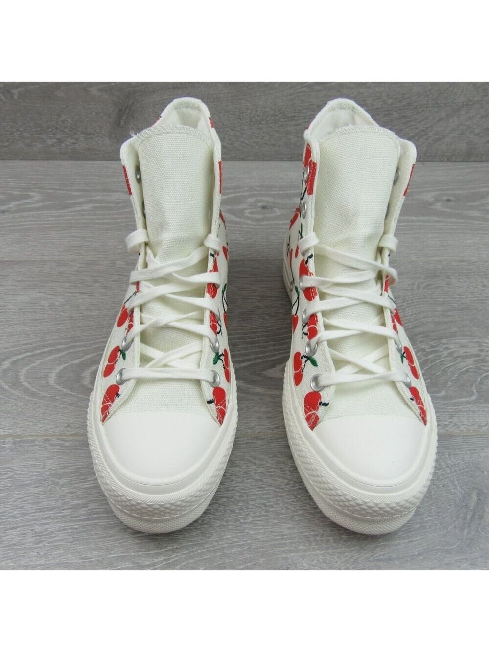 Converse Chuck Taylor All Star Lift Platform Cherries Womens Size 7.5 NEW - Picture 6 of 14